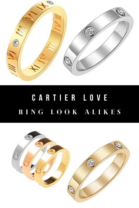 cartier replica rings|cartier love ring look alike.